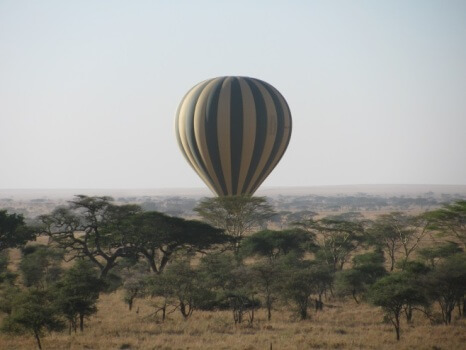 Ballon safari boven Serengeti National Park Tanzania
