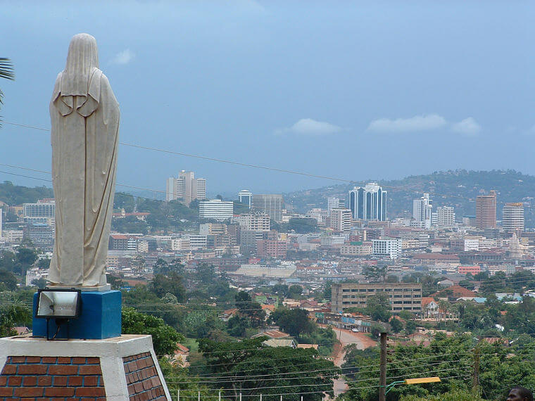 Kampala hoofdstad van Uganda