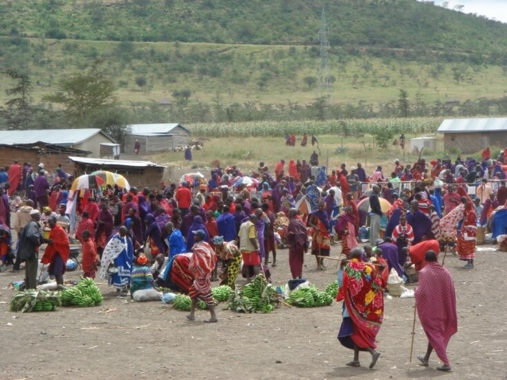 Maasai markt in Tanzania