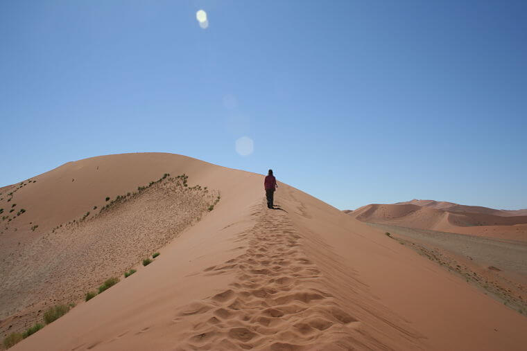 Hoge zandduinen van Sossusvlei Namibië