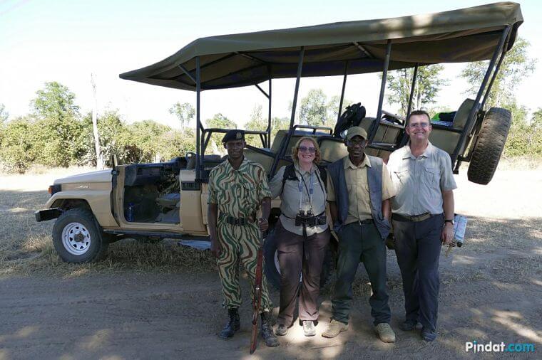 Game drive in South Luangwa National Park Zambia