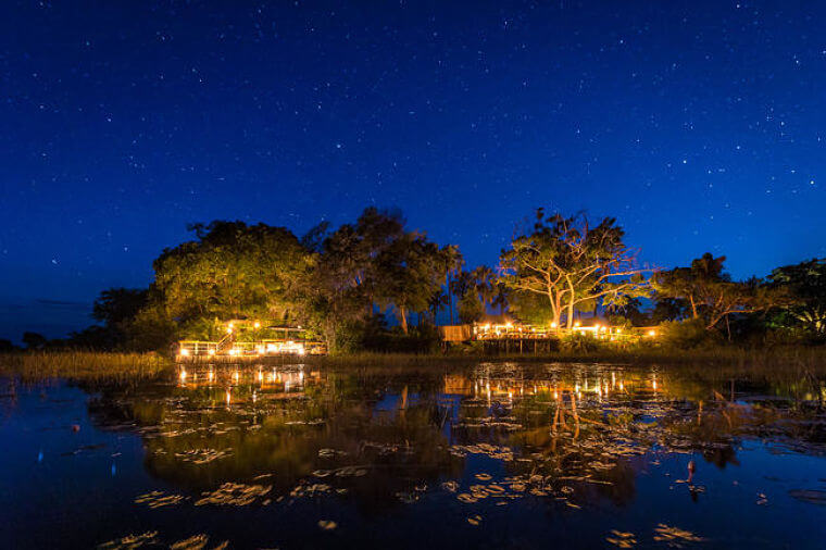 Okavango Delta Pelo Camp onder de sterrenhemel