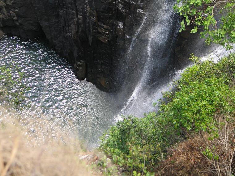 Kundalila Falls in central province in Zambia
