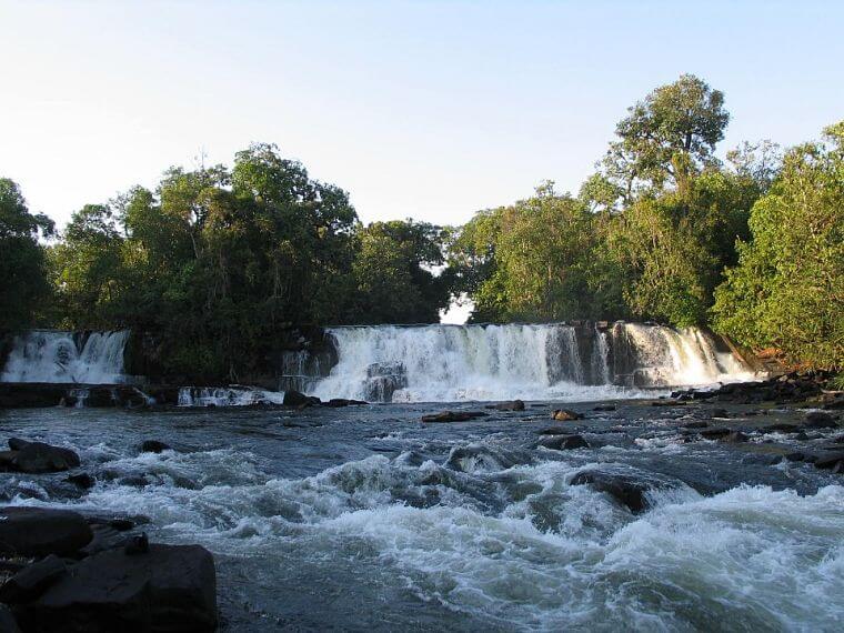 Mumbuluma Falls in northern province in Zambia