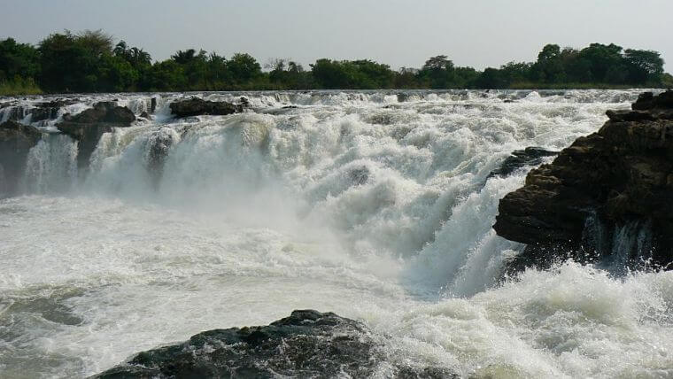Ngonye Falls in westelijk province in Zambia