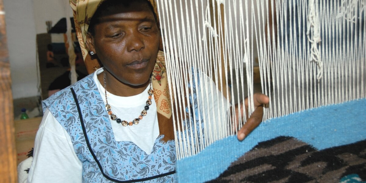 Oodi Weavers lokaal ondernemerschap in Botswana