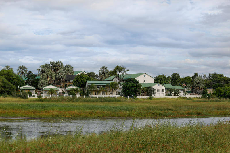 Maun Lodge aan Thamalakane rivier Botswana