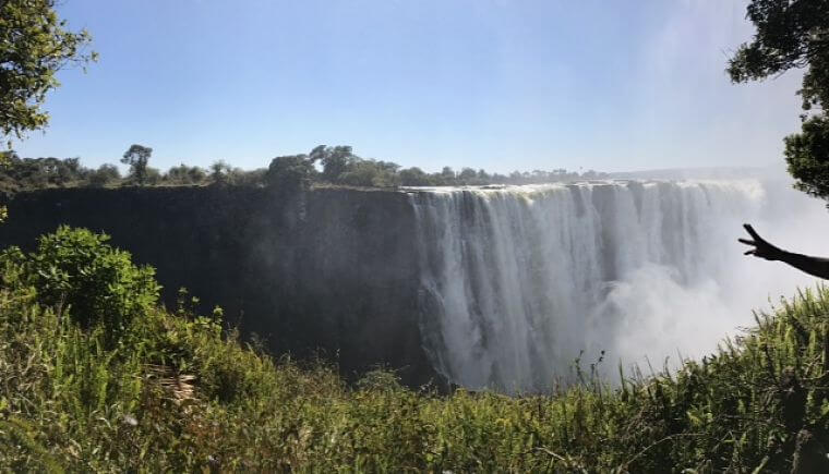 Victoria_watervallen_vanuit_Kasane_Botswana