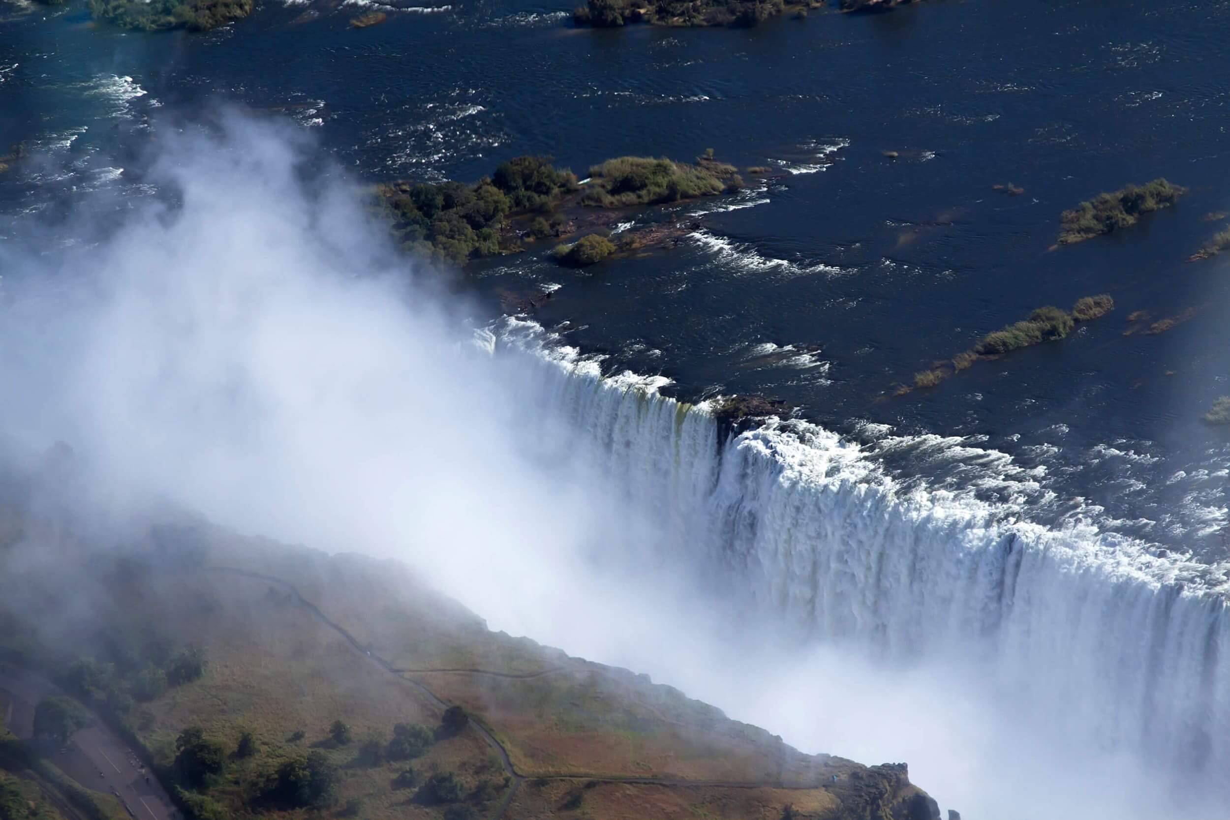 Safari Zimbabwe Victoria watervallen vanuit de lucht