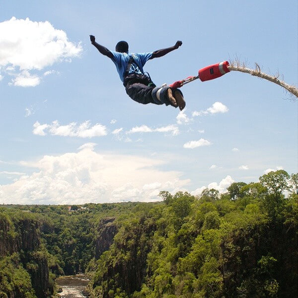 Victoria watervallen - Bungee jumping