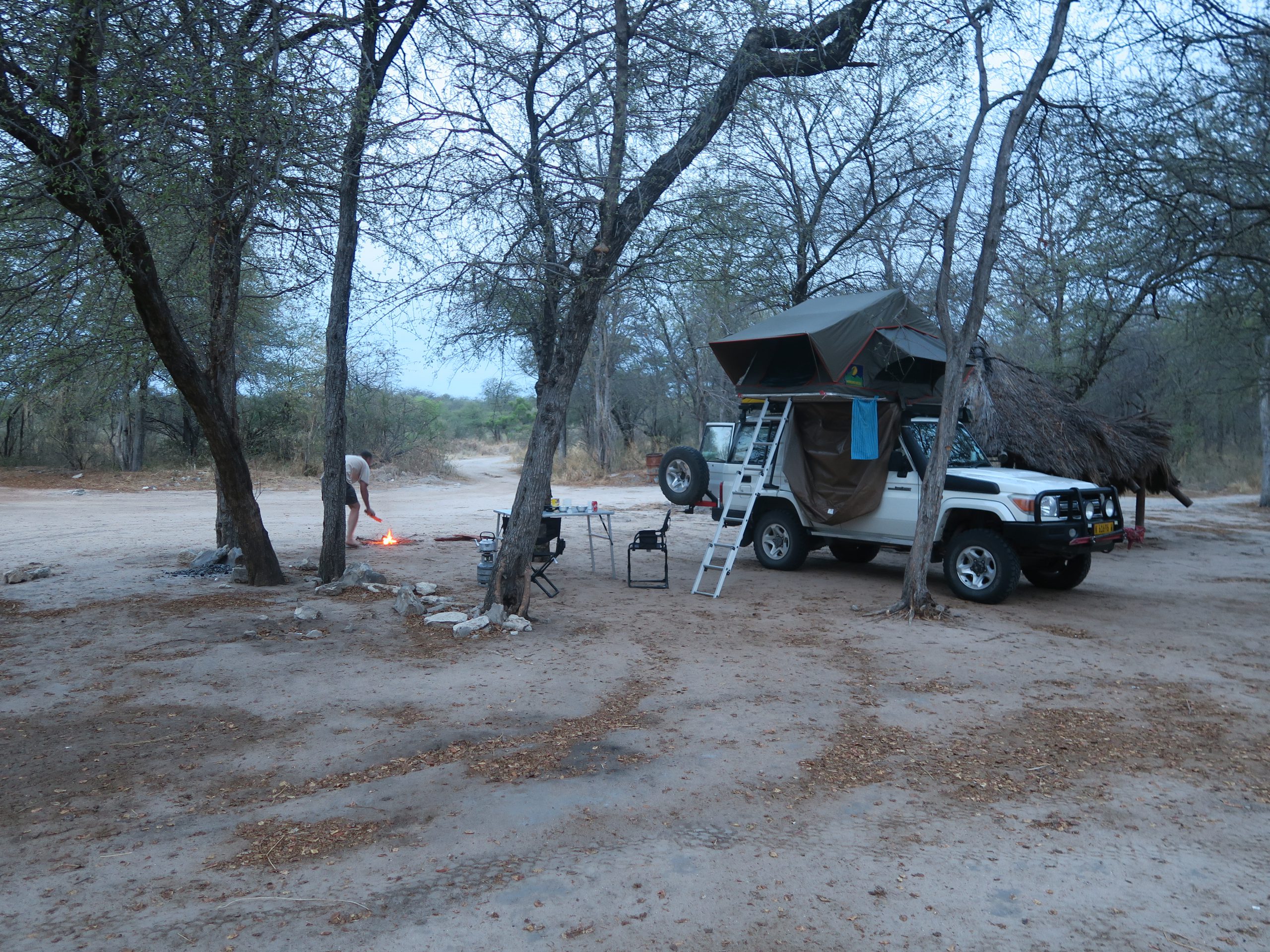 Campsite in Khaudum National Park