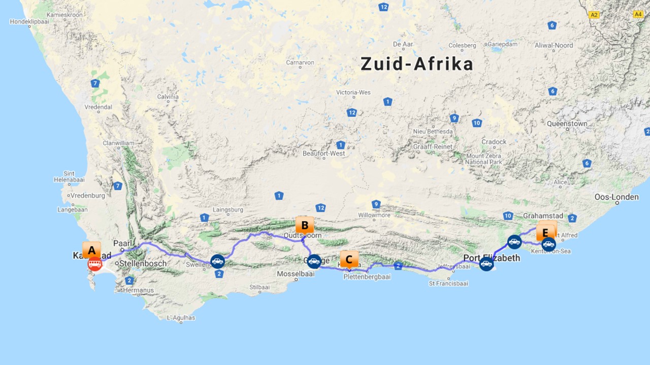 Garden Route Zuid Afrika - van Kaapstad naar Port Elizabeth - 10 dagen