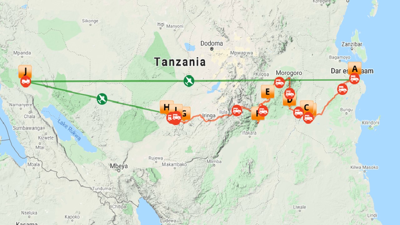 Ongerept Tanzania safari - 20 dagen