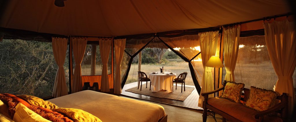 Stunning tents at Siwandu, Selous Game Reserve, Tanzania