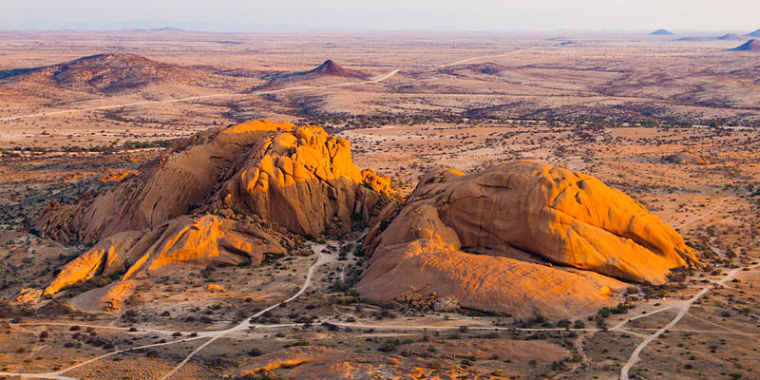 Luchtfoto Spitzkoppe Erongo Namibië