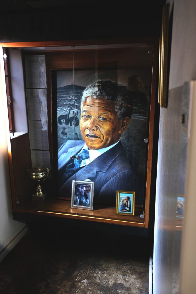 Nelson Mandela Portret, Mandela House, Soweto, Johannesburg