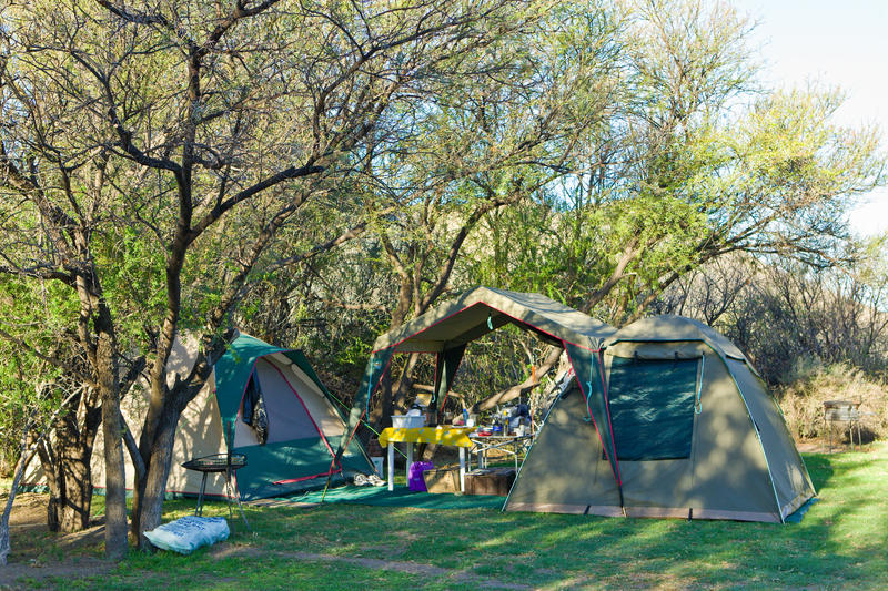 Campsite in Karoo National Park Zuid-Afrika