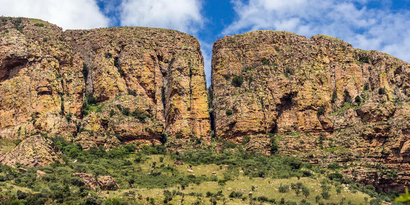 Grillige rotsen in The Waterberg Biosphere Zuid-Afrika