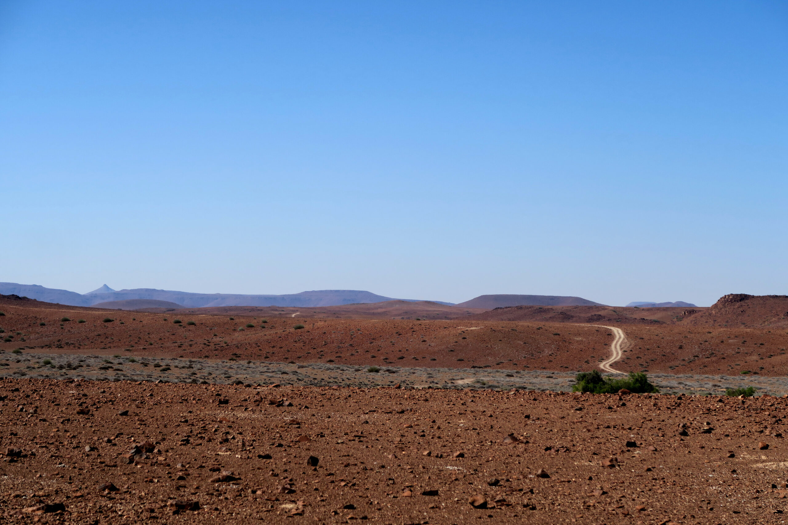 Op zoek naar de weg, Damaraland, Namibie 4x4