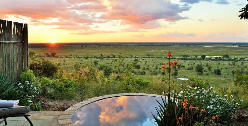 Uitzicht bij Ngoma Safari Lodge Botswana
